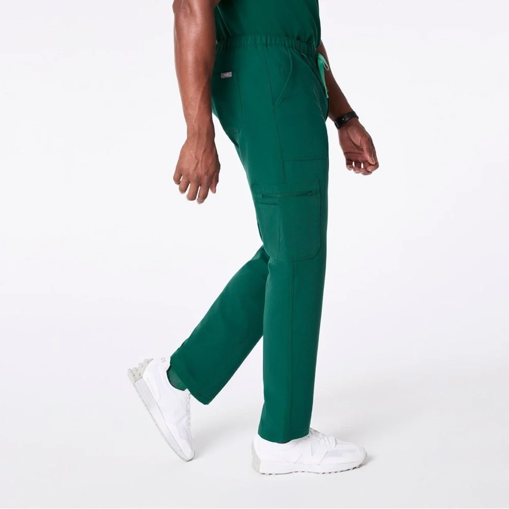Figs Men's Cargo Pants in Forest Green